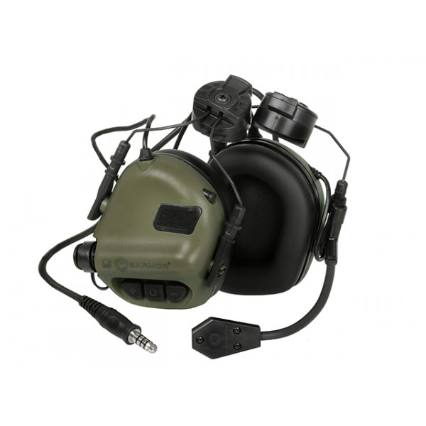 M32H ELECTRONIC COMMUNICATION HEARING PROTECTOR FOR FAST HELMETS - FG [EARMOR]